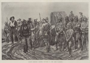 Rendição de Cronje, Burghers entregando as armas depois de Paardeberg
